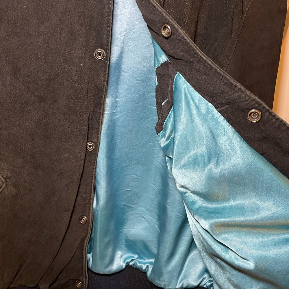 Camel Cigarettes Black Suede Bomber Jacket - Picture 4 of 4
